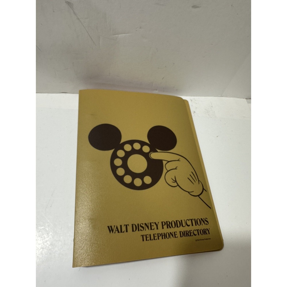 Rare 1982 Walt Disney Productions Executive Employee Telephone Directory Binder